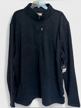 Magellan Outdoors 3XL Quarter Zip Pullover Black Classic Fit NWT
